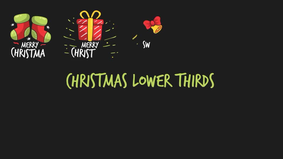 Christmas Lower Thirds Videohive 22910386 After Effects Image 1