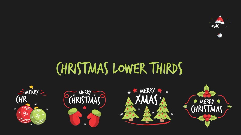 Christmas Lower Thirds Videohive 22910386 After Effects Image 2