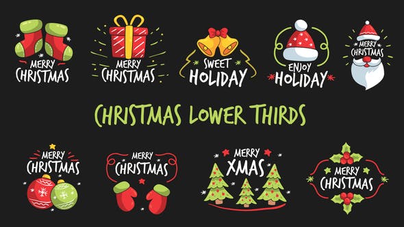 Christmas Lower Thirds - Videohive 22910386 Download