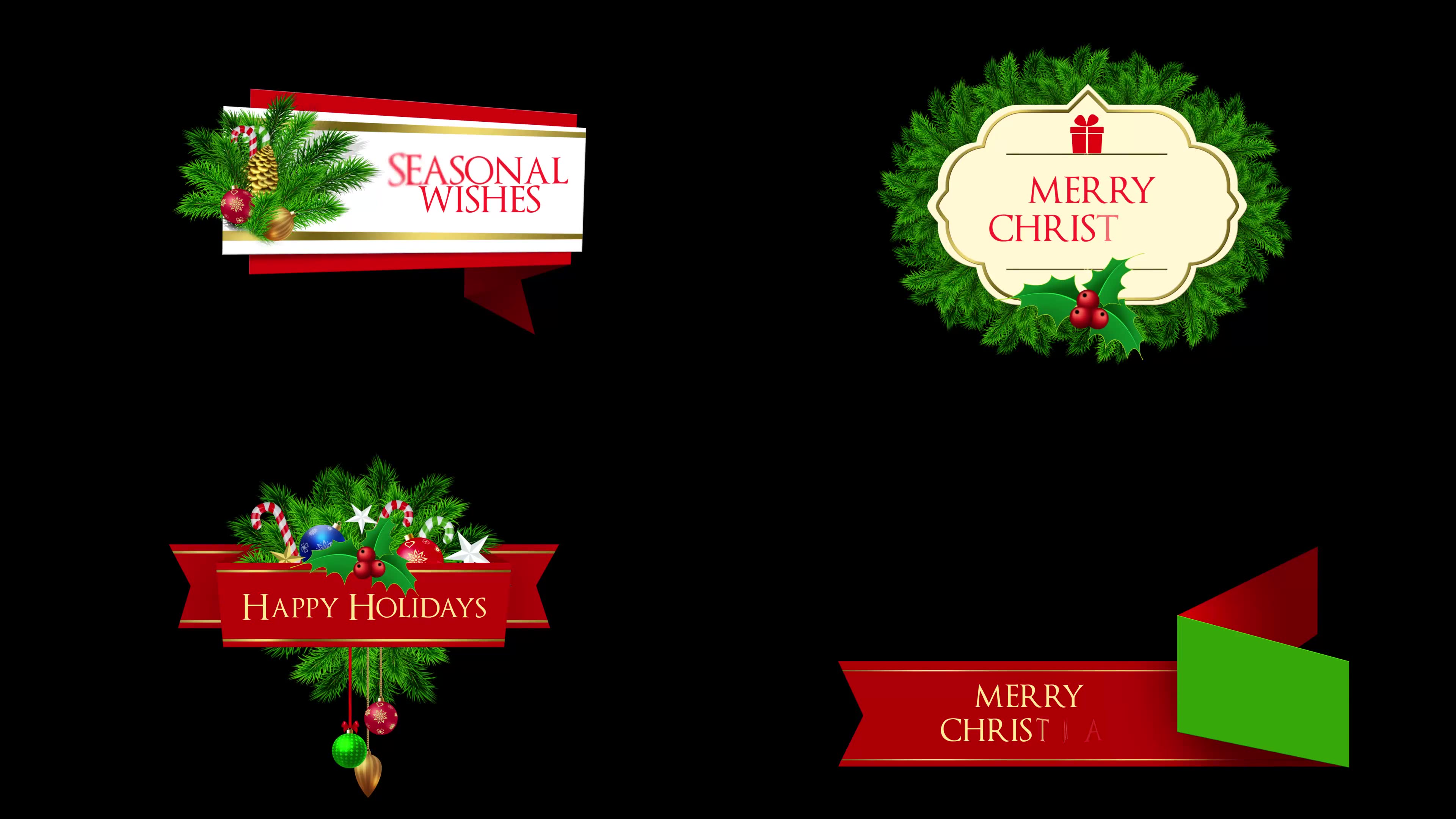 Christmas Lowerthirds and Banners Premiere Pro Videohive 25319265 Premiere Pro Image 7