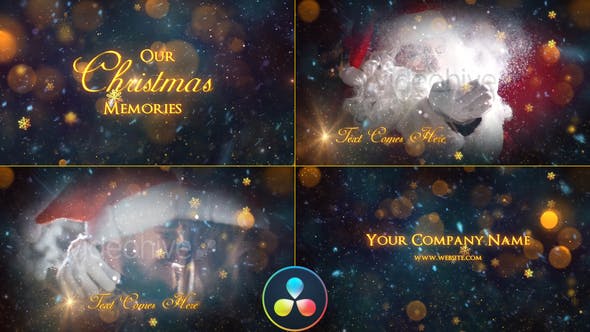 Christmas Memories Slideshow DaVinci Resolve - Videohive 34805470 Download
