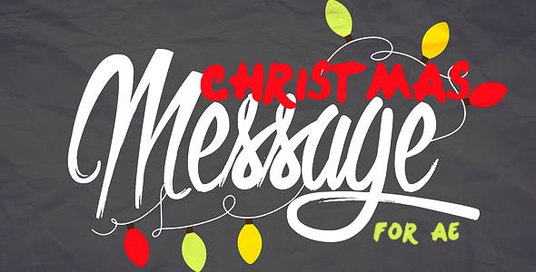 Christmas Message - 13909404 Videohive Download