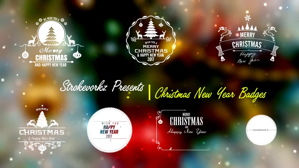 Christmas New Year Badges Apple Motion - Download Videohive 18680115