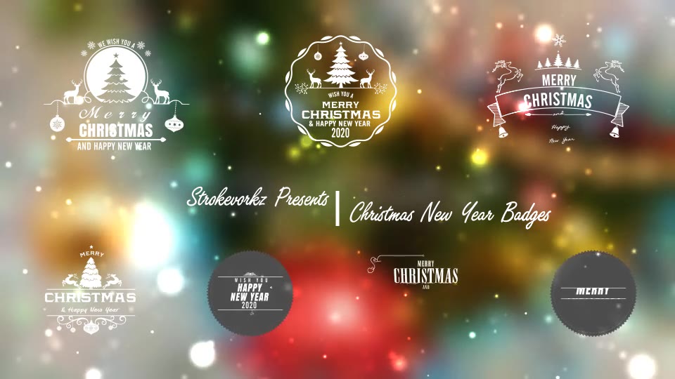 Christmas New Year Badges Premiere Pro Videohive 24822617 Premiere Pro Image 2