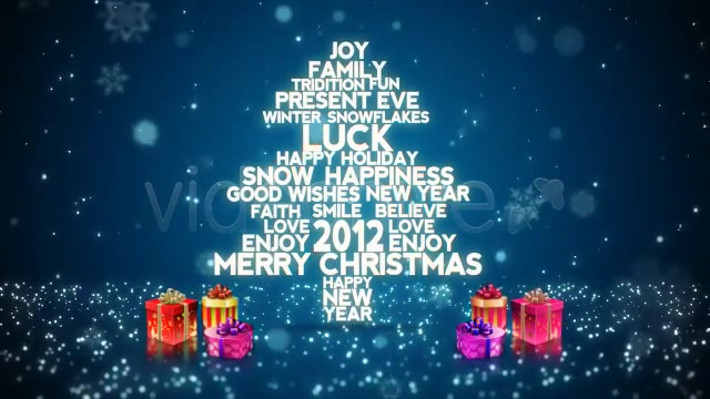 Christmas / New Year Flying Words - Download Videohive 918559