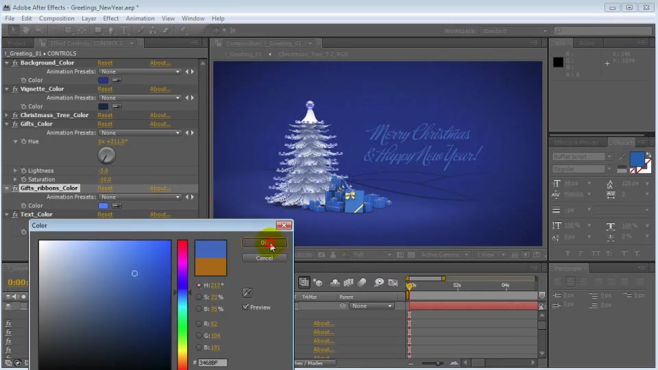 Christmas & New Year Greeting Card Design - Download Videohive 3689617