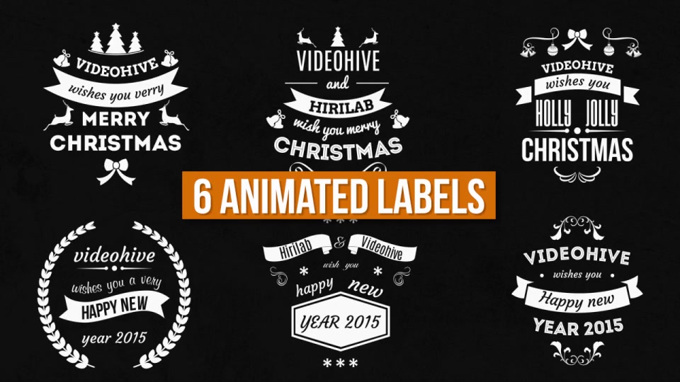 Christmas & New Year Labels Videohive 9560529 After Effects Image 11