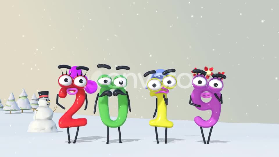 Christmas Numbers v3 & Phone Version Videohive 23005804 After Effects Image 1
