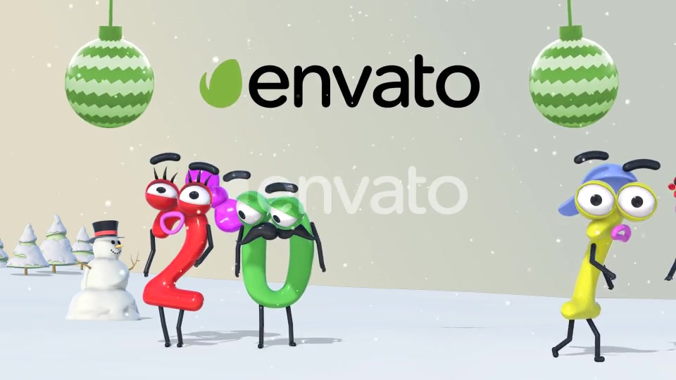 Christmas Numbers v3 & Phone Version Videohive 23005804 After Effects Image 3