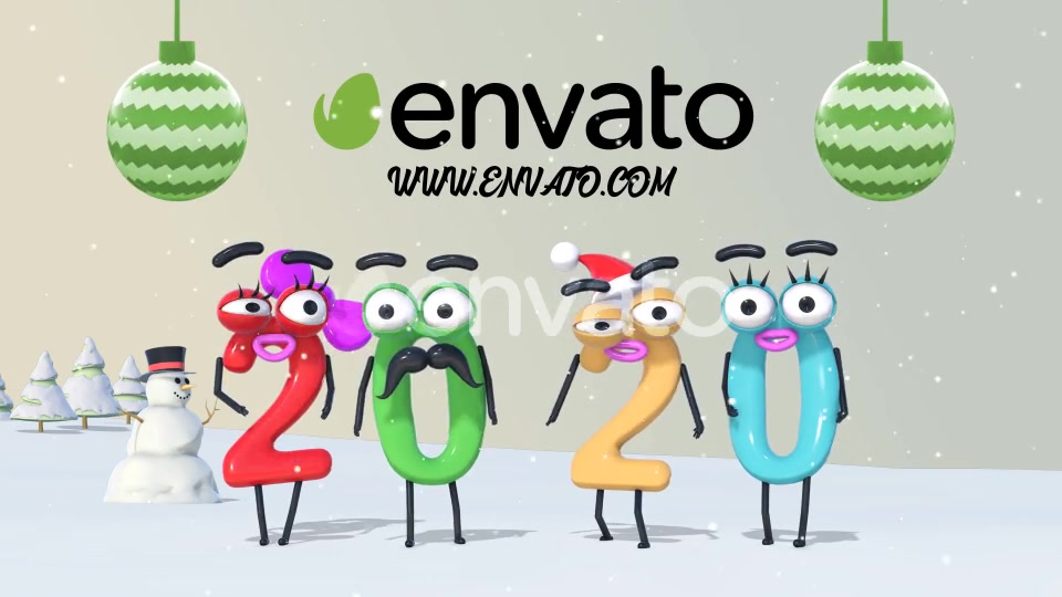 Christmas Numbers v3 & Phone Version Videohive 23005804 After Effects Image 5