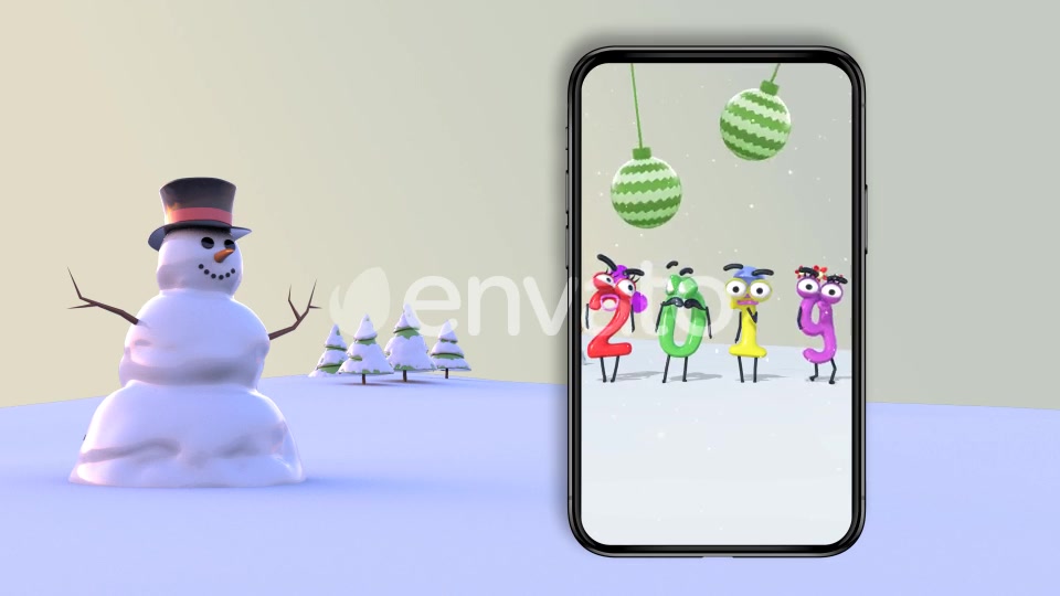 Christmas Numbers v3 & Phone Version Videohive 23005804 After Effects Image 7