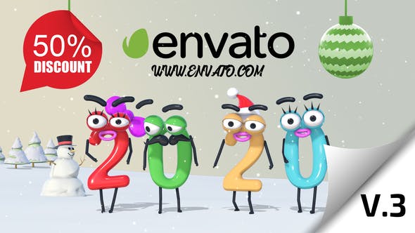 Christmas Numbers v3 & Phone Version - 23005804 Download Videohive