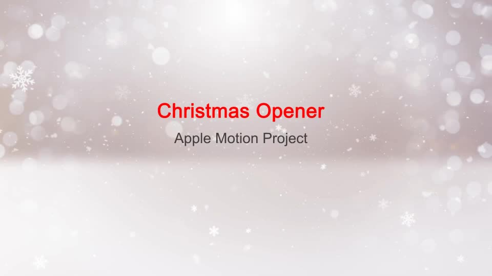 Christmas Opener Apple Motion - Download Videohive 20855162