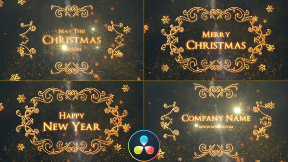 Christmas Opener DaVinci Resolve - Download Videohive 34561406