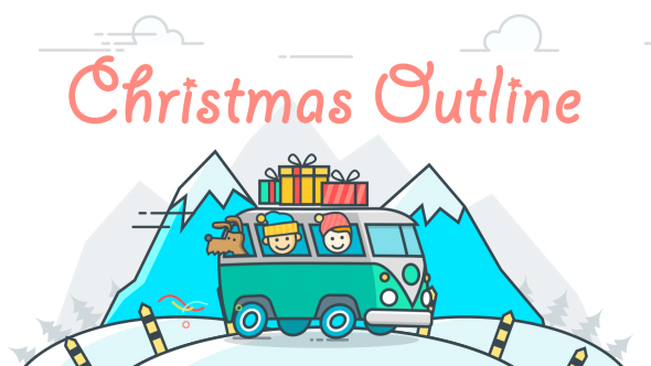 Christmas Outline - Download Videohive 18395849