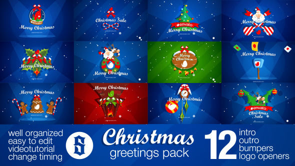 Christmas Pack Intro Outro Logo Openers - Download Videohive 13553386