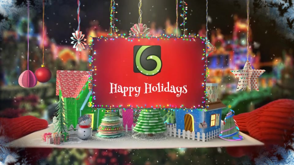 Christmas Paper Card - Download Videohive 13867581