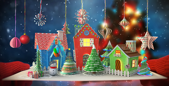 Christmas Paper Card - Download Videohive 13867581