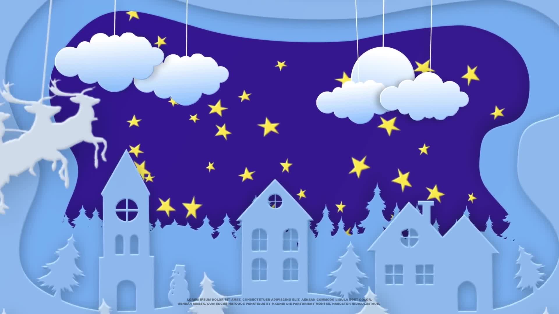 Christmas Paper Cut Logo Videohive 25224632 After Effects Image 1