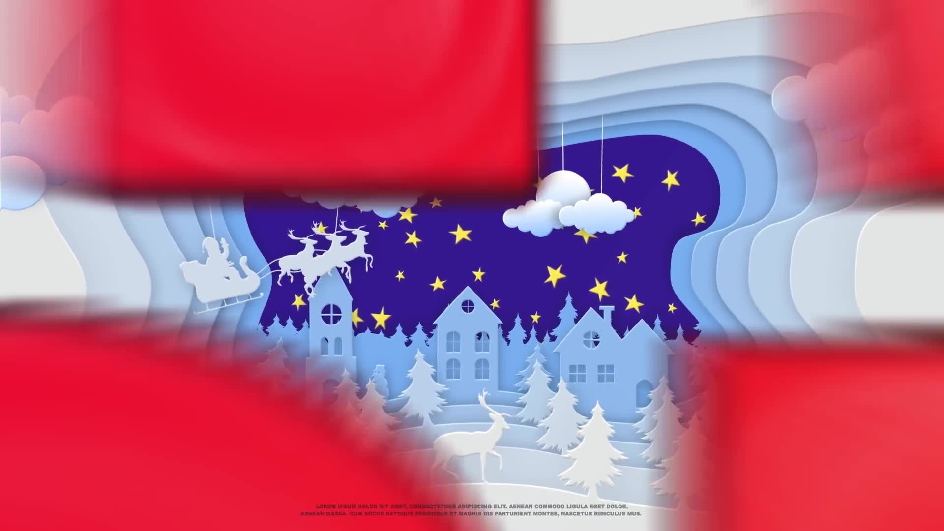 Christmas Paper Cut Logo Videohive 25224632 After Effects Image 2