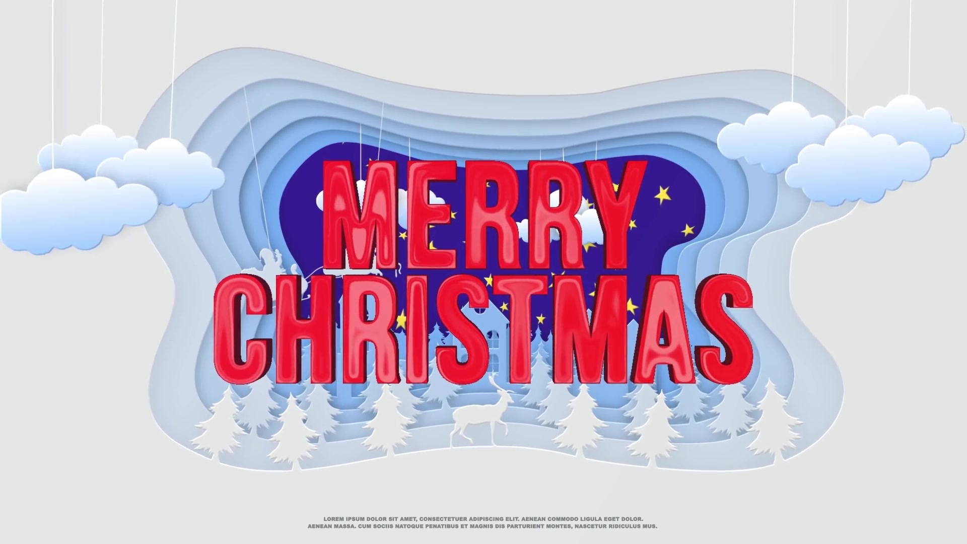 Christmas Paper Cut Logo Videohive 25224632 After Effects Image 4