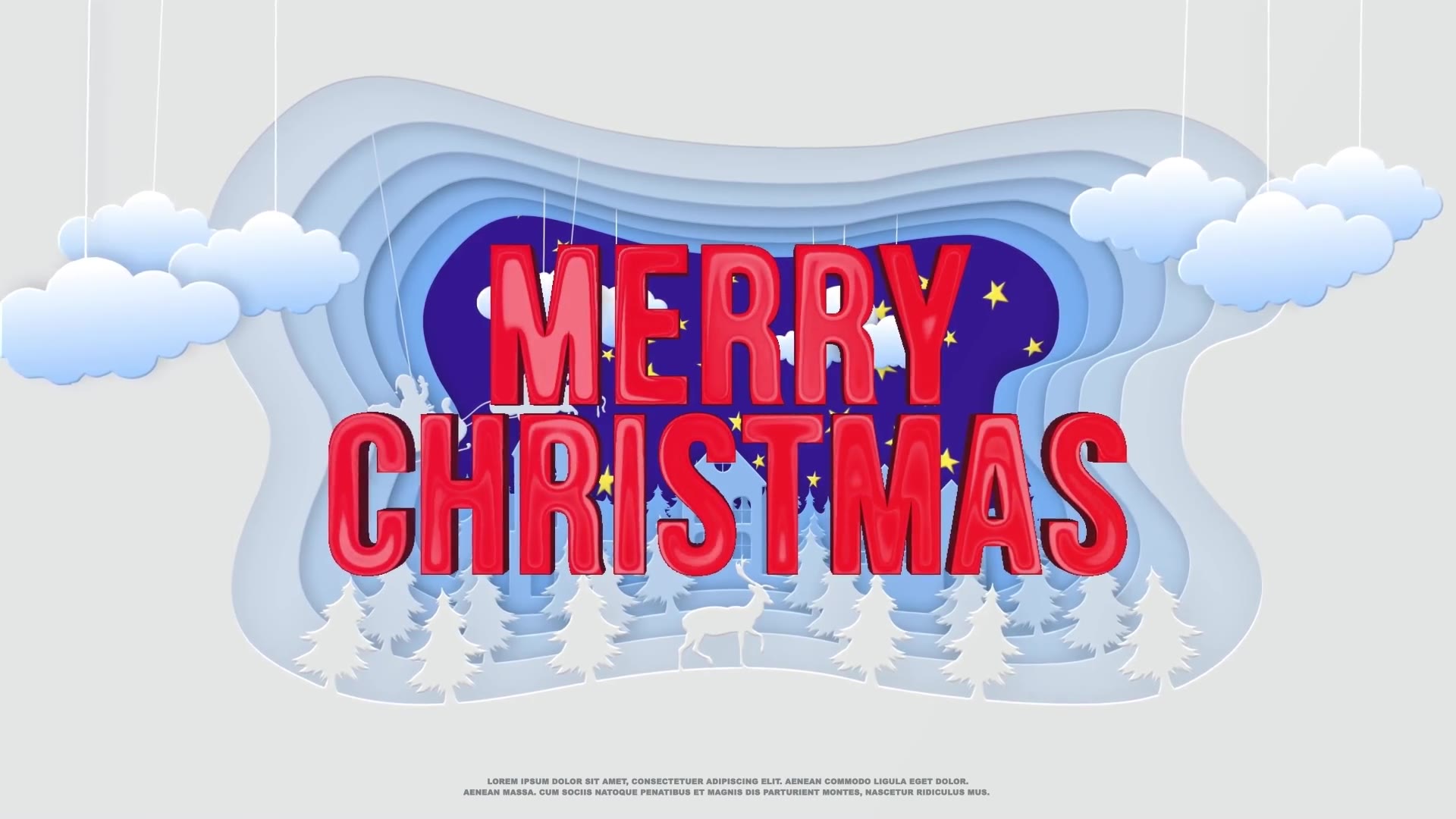 Christmas Paper Cut Logo Videohive 25224632 After Effects Image 5