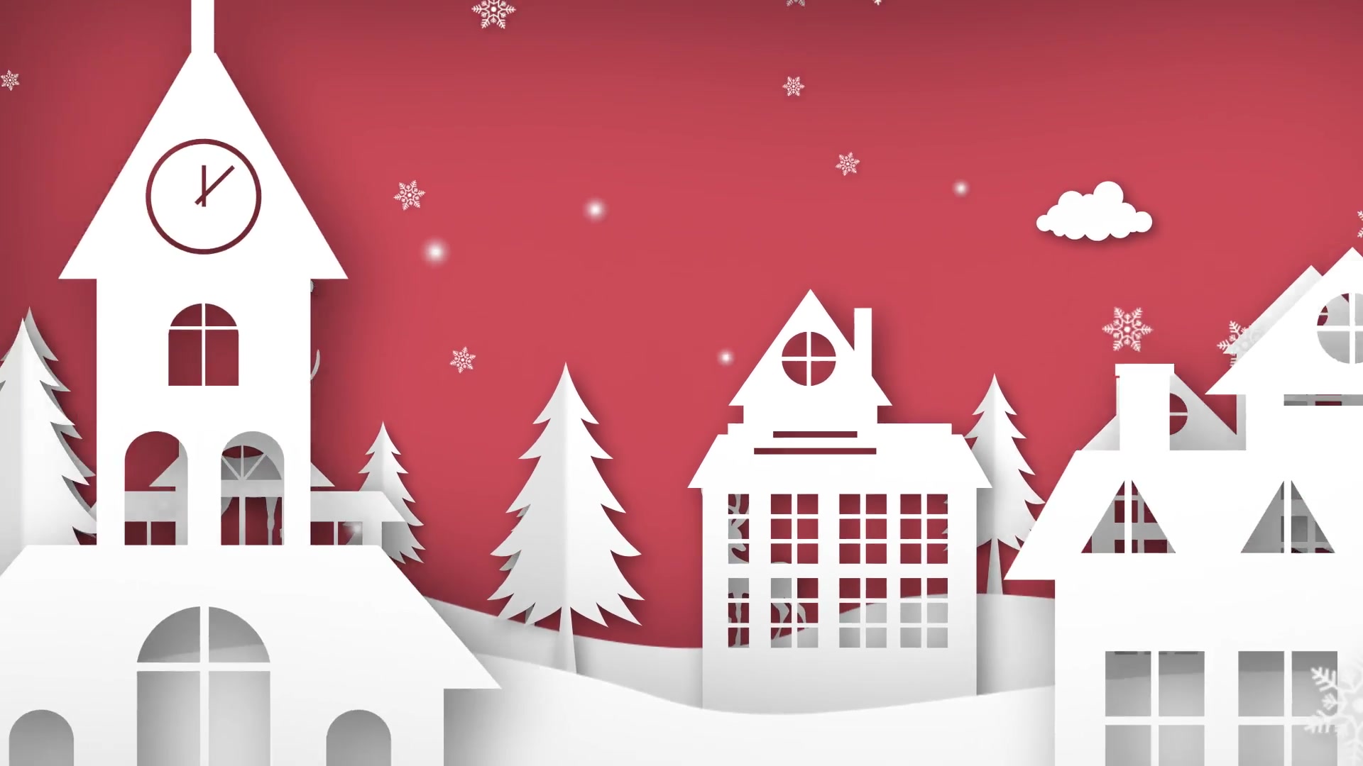 Christmas Paper Town Wishes Videohive 25254191 After Effects Image 4