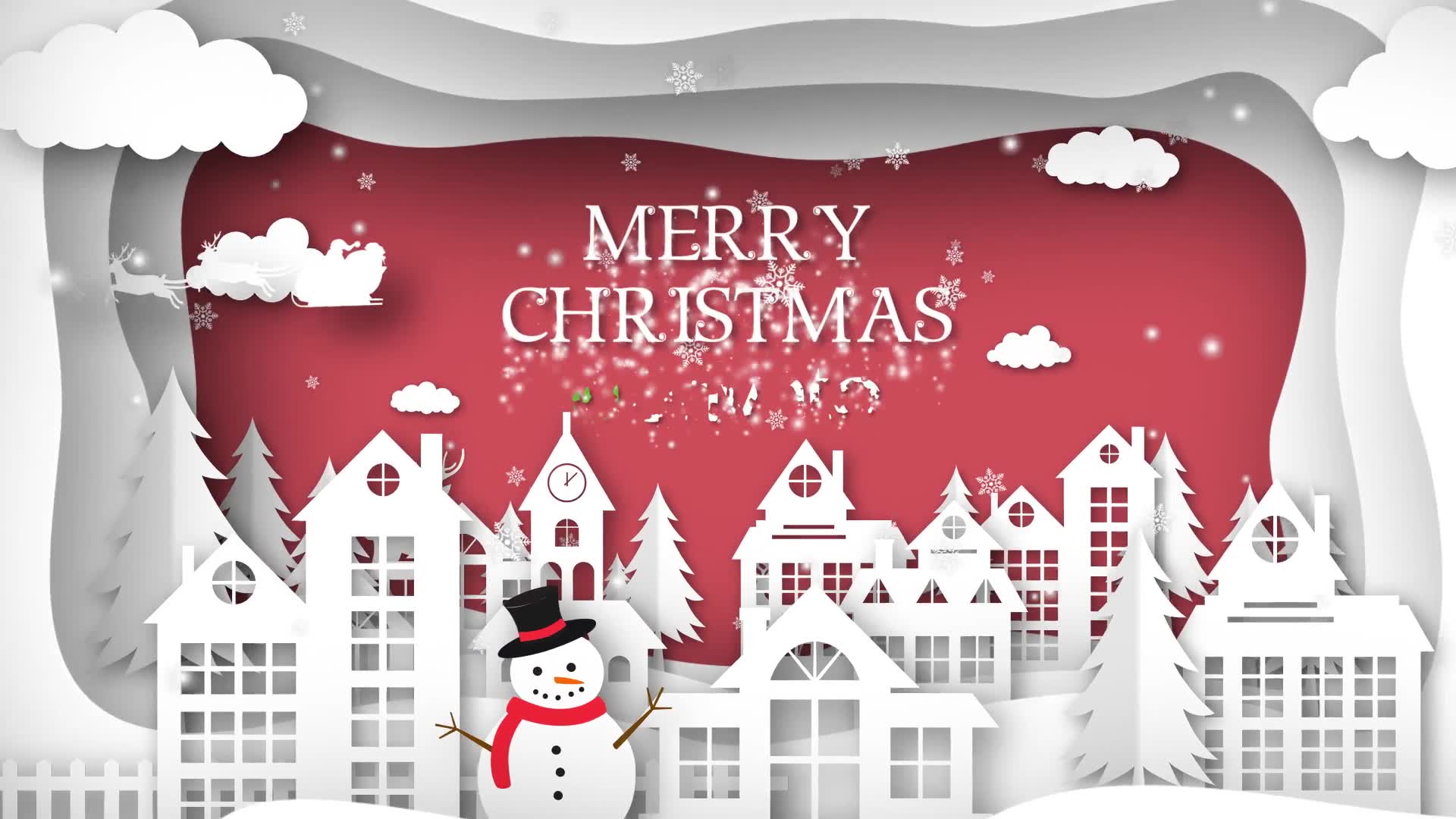 Christmas Paper Town Wishes Videohive 25254191 After Effects Image 7