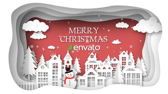 Christmas Paper Town Wishes - 25254191 Videohive Download