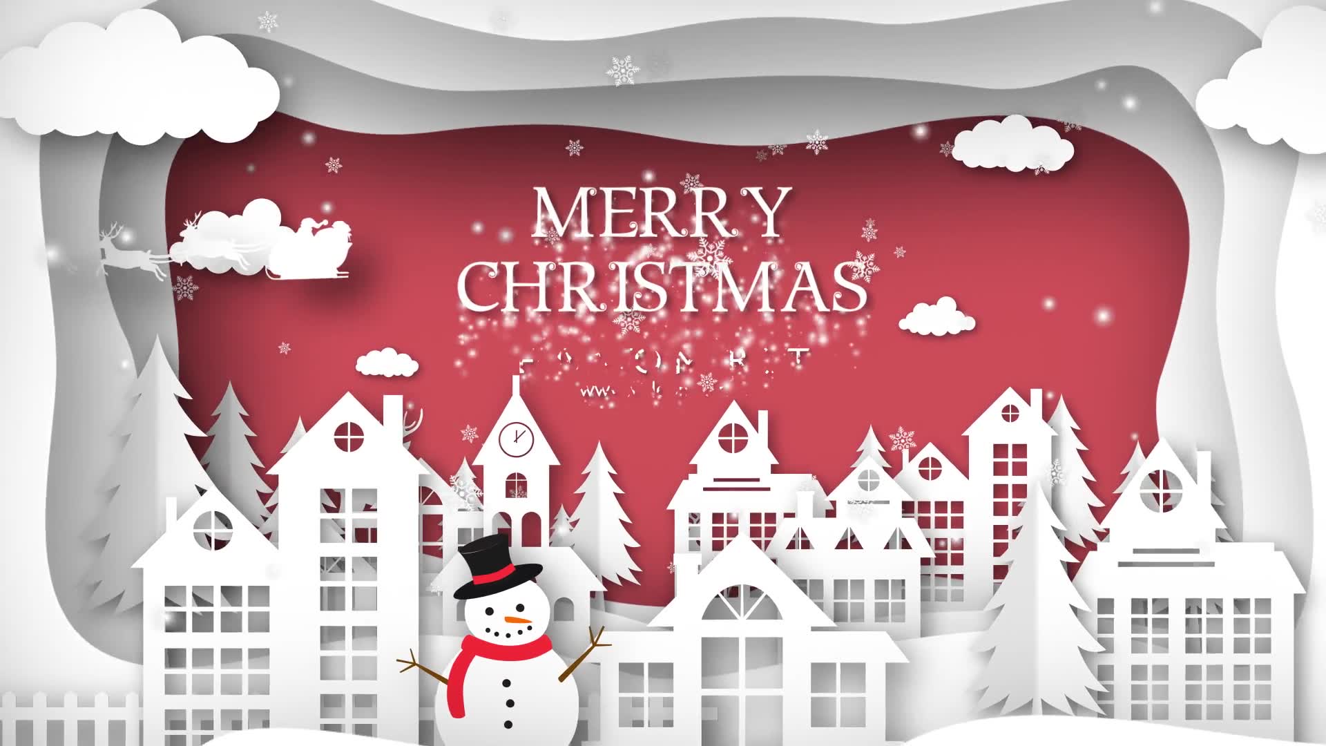 Christmas Paper Town Wishes Premiere Pro Videohive 25274607 Premiere Pro Image 7