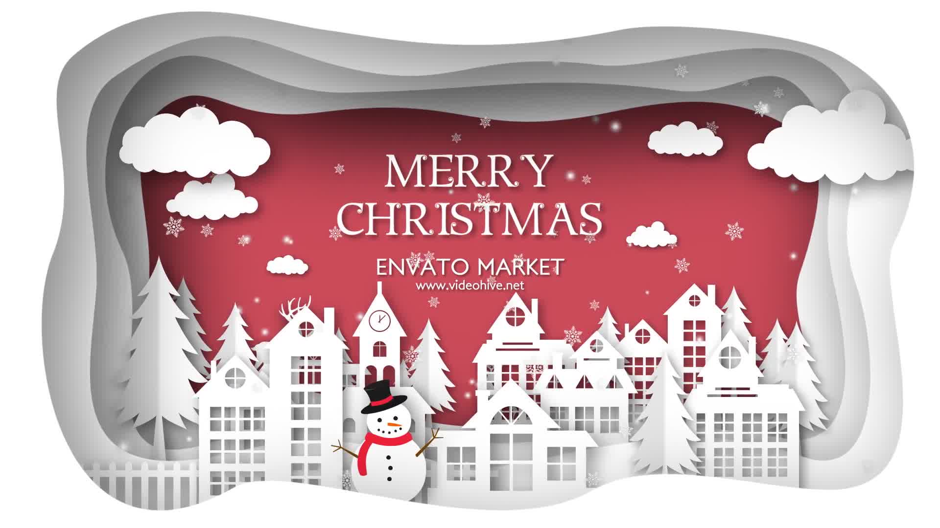 Christmas Paper Town Wishes Premiere Pro Videohive 25274607 Premiere Pro Image 9
