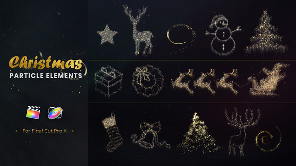 Christmas Particle Elements for Final Cut Pro - Download Videohive 22867283