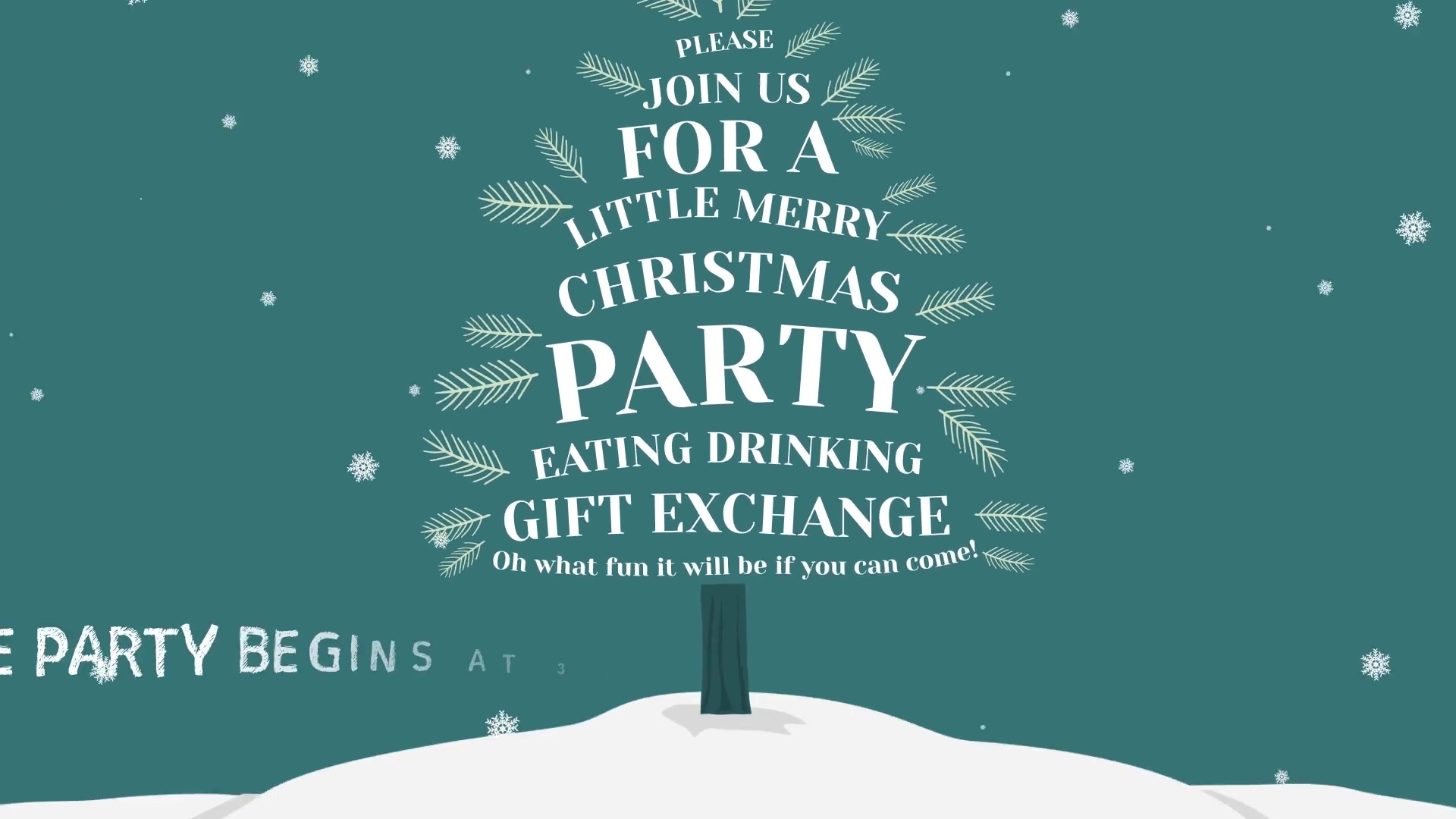 Christmas Party Invitation Videohive 20970506 After Effects Image 3