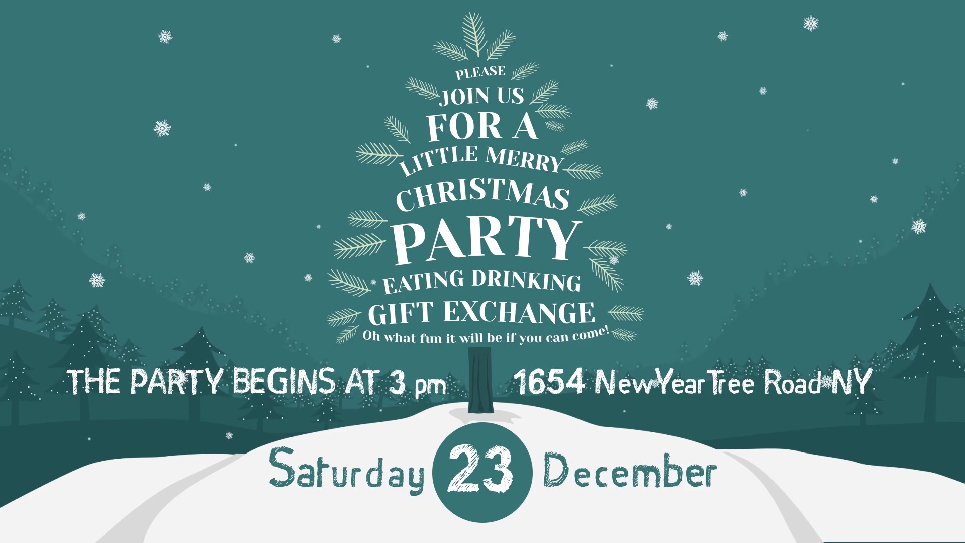 Christmas Party Invitation Videohive 20970506 After Effects Image 5