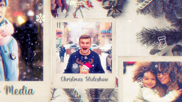 Christmas Photo Frame // Parallax Slideshow - Videohive 29573049 Download