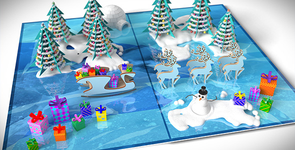 Christmas Pop Up Card - Download Videohive 9559192