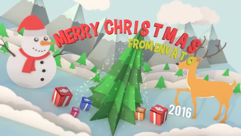 Christmas Pop Up Card Videohive 14020447 After Effects Image 4