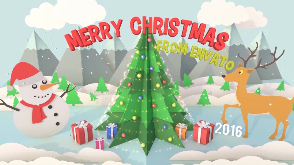 Christmas Pop Up Card Videohive 14020447 After Effects Image 6