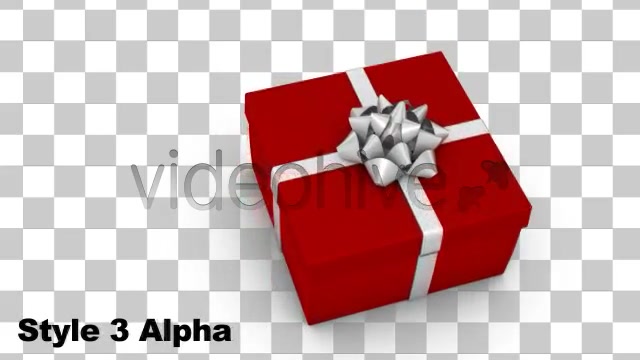 Christmas Present with Bow Series of 3 + Alpha - Download Videohive 946374