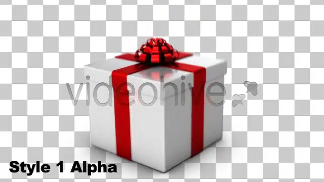 Christmas Present with Bow Series of 3 + Alpha - Download Videohive 946374