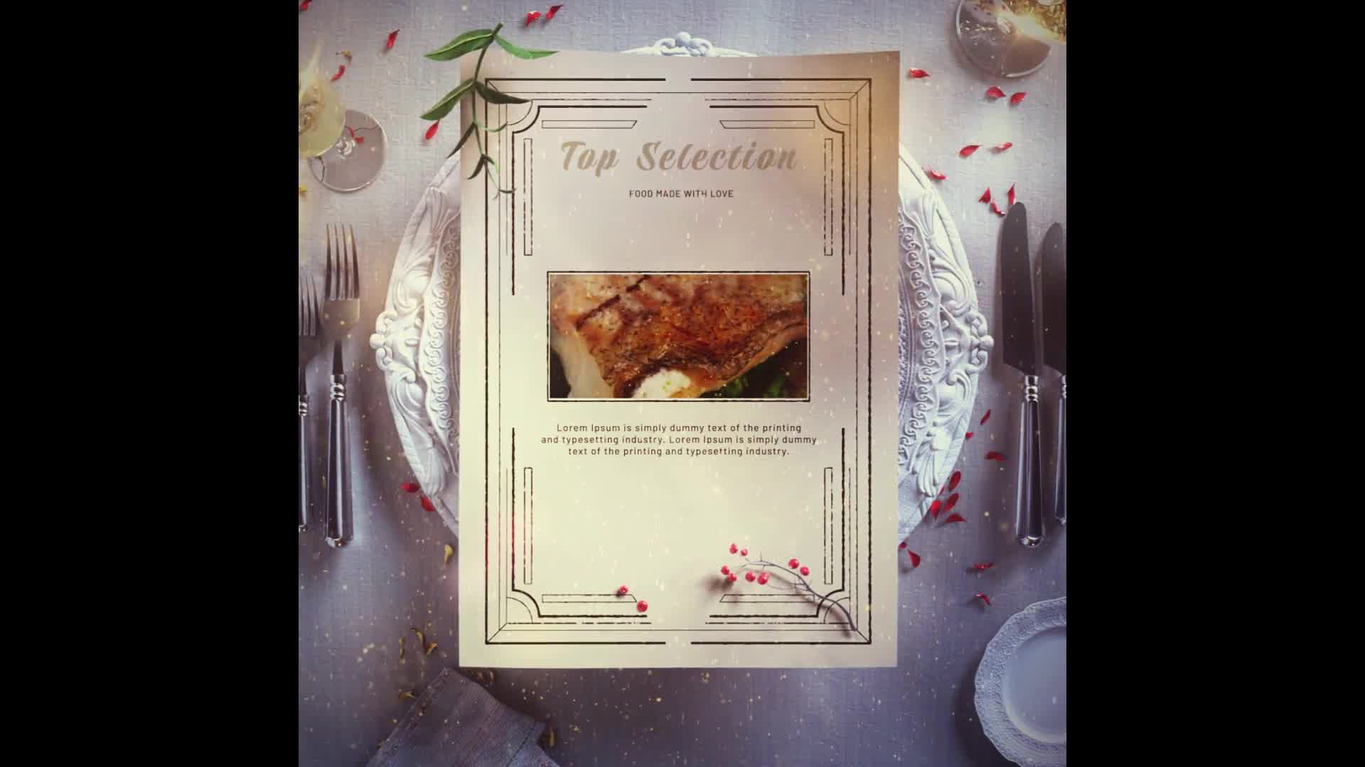 Christmas Restaurant Menu Slideshow Videohive 34917196 After Effects Image 10