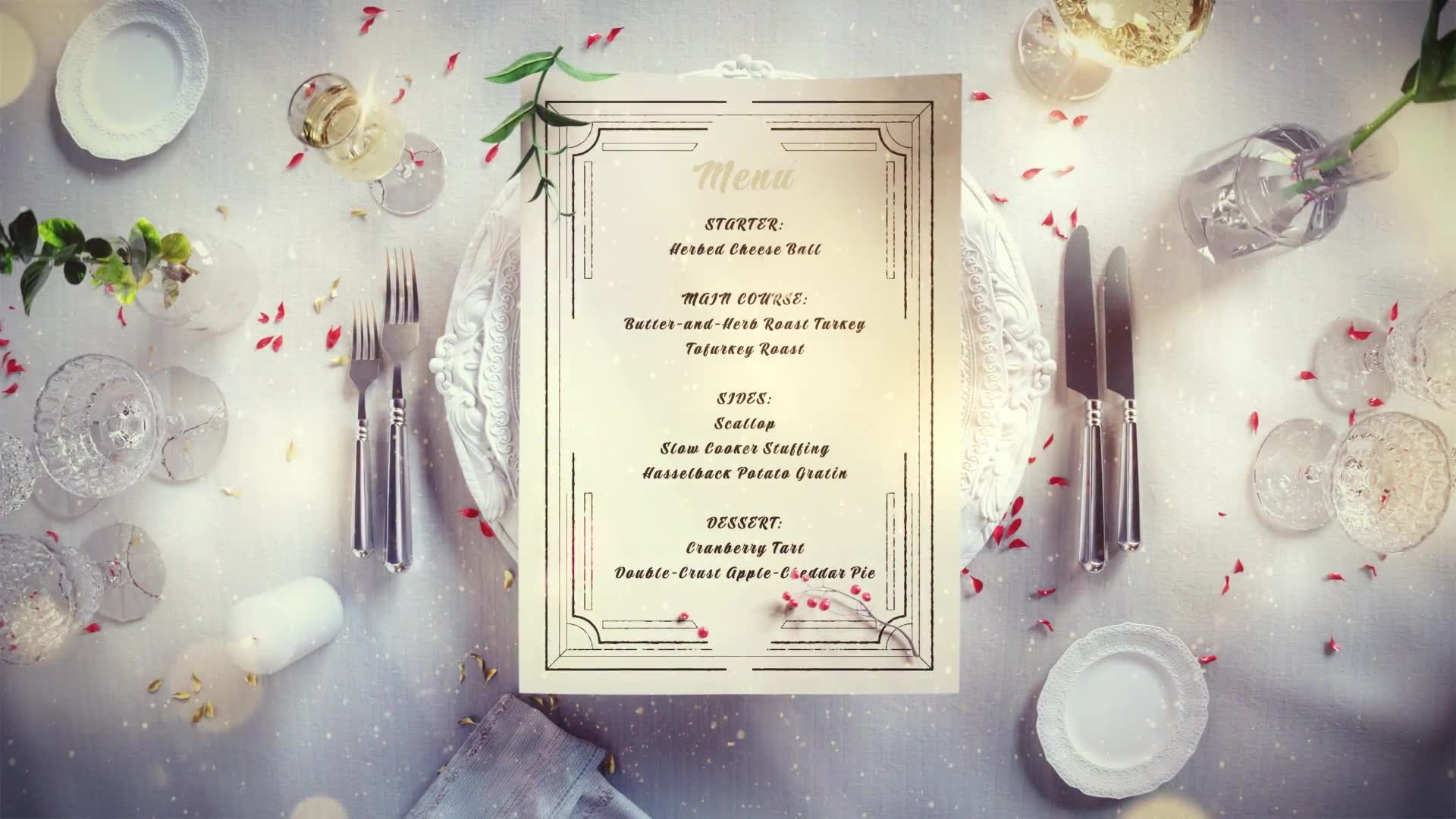 Christmas Restaurant Menu Slideshow Videohive 34917196 After Effects Image 2