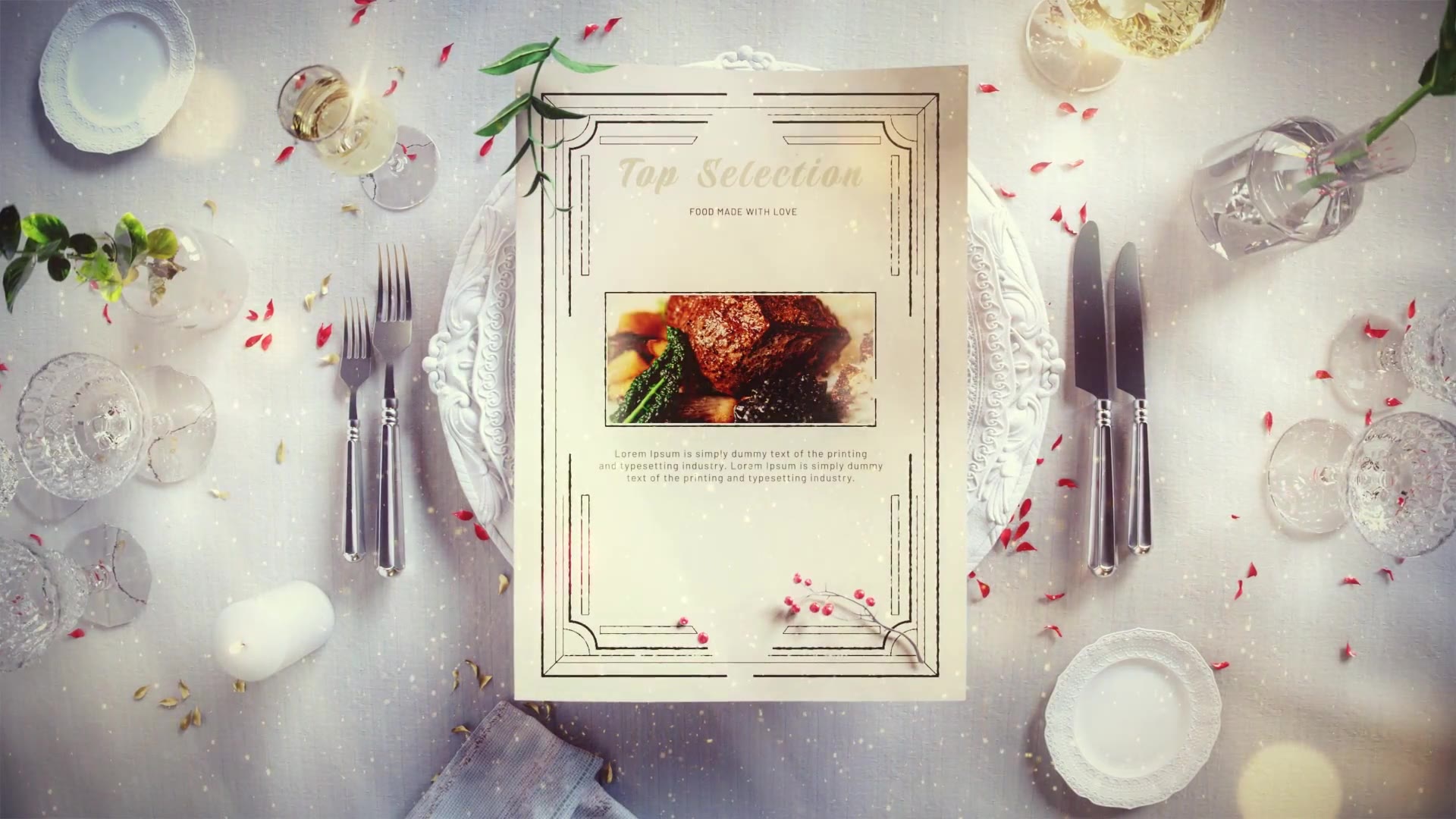 Christmas Restaurant Menu Slideshow Videohive 34917196 After Effects Image 3