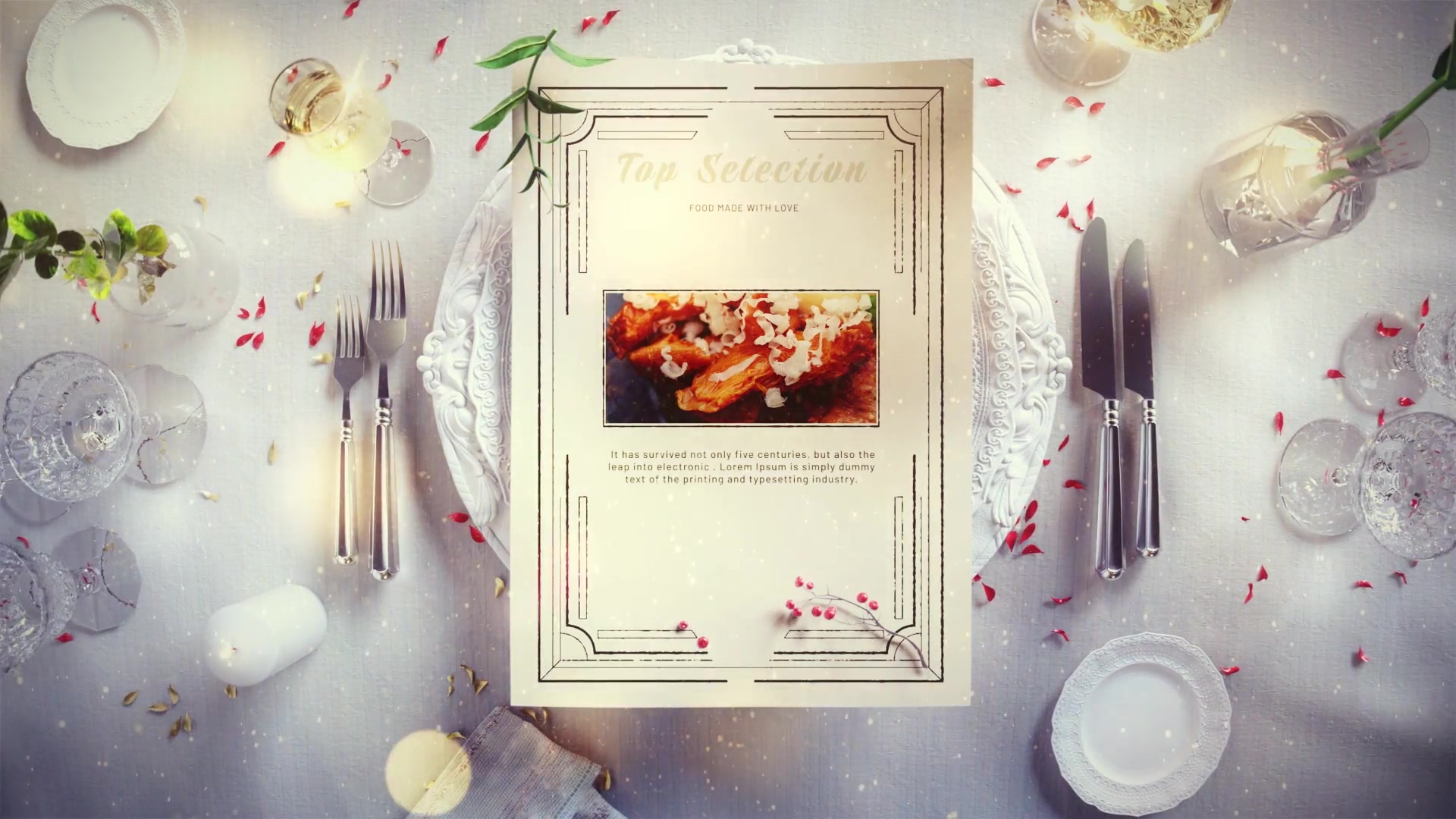 Christmas Restaurant Menu Slideshow Videohive 34917196 After Effects Image 4