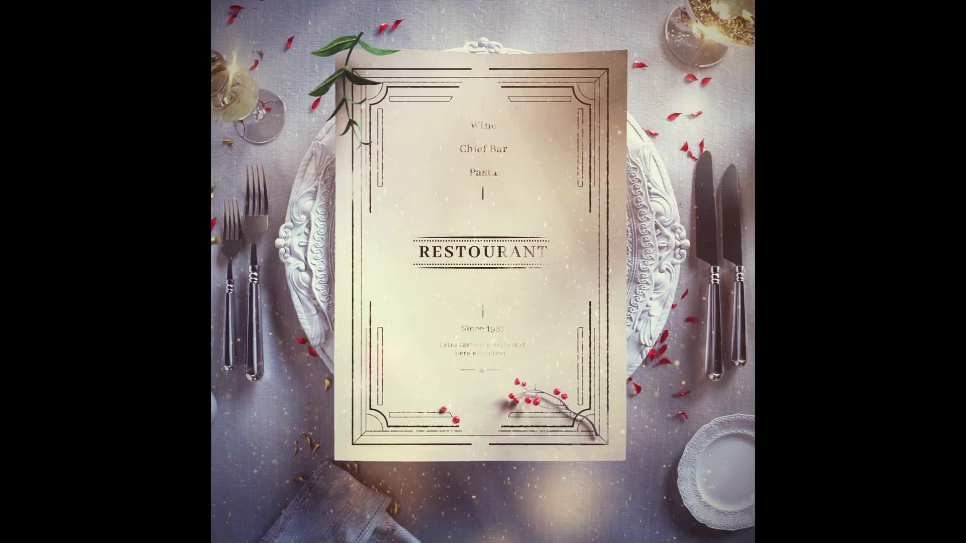 Christmas Restaurant Menu Slideshow Videohive 34917196 After Effects Image 7