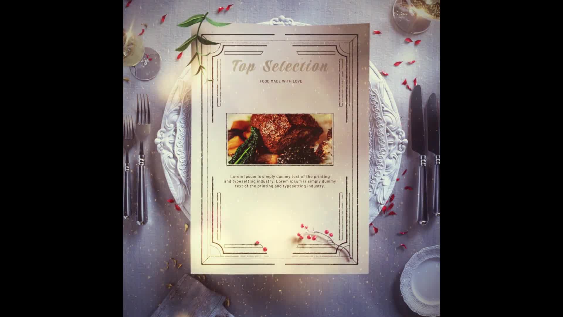Christmas Restaurant Menu Slideshow Videohive 34917196 After Effects Image 9