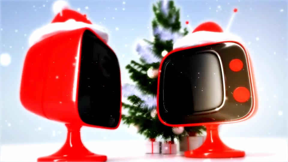 christmas retro tv after effects template free download