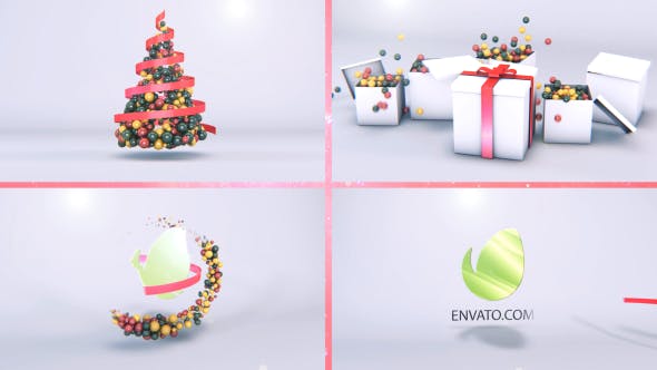 Christmas Ribbon Intro - Download Videohive 13840211