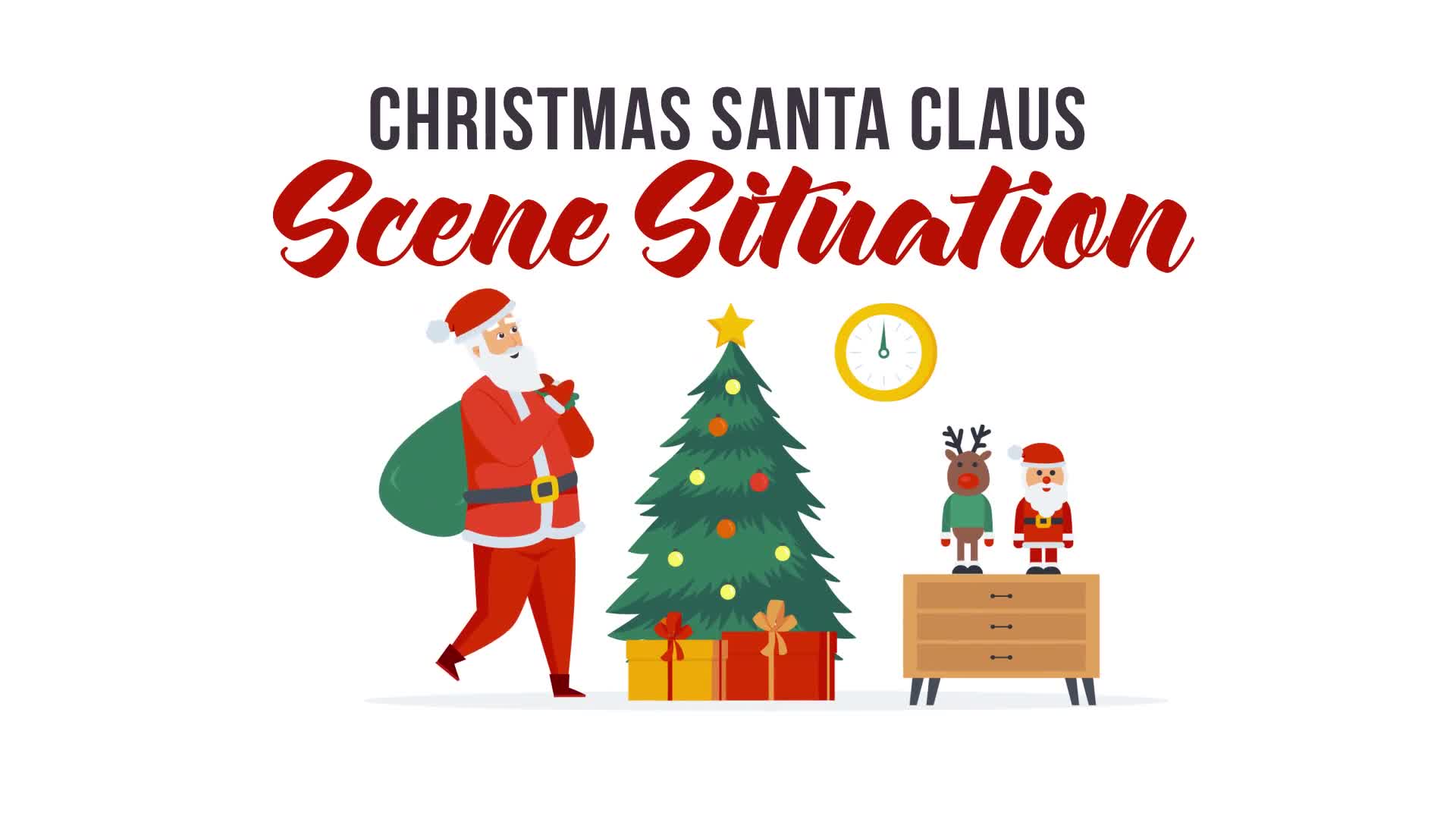 Christmas Santa Claus Scene Situation Videohive 29437194 After Effects Image 1