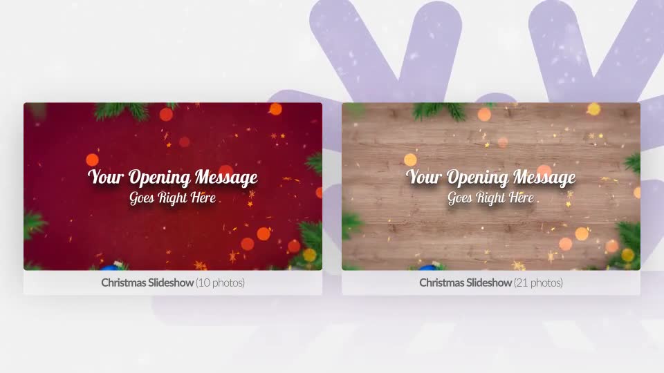 Christmas Slideshow & Christmas Particle Transitions Videohive 25174120 After Effects Image 2